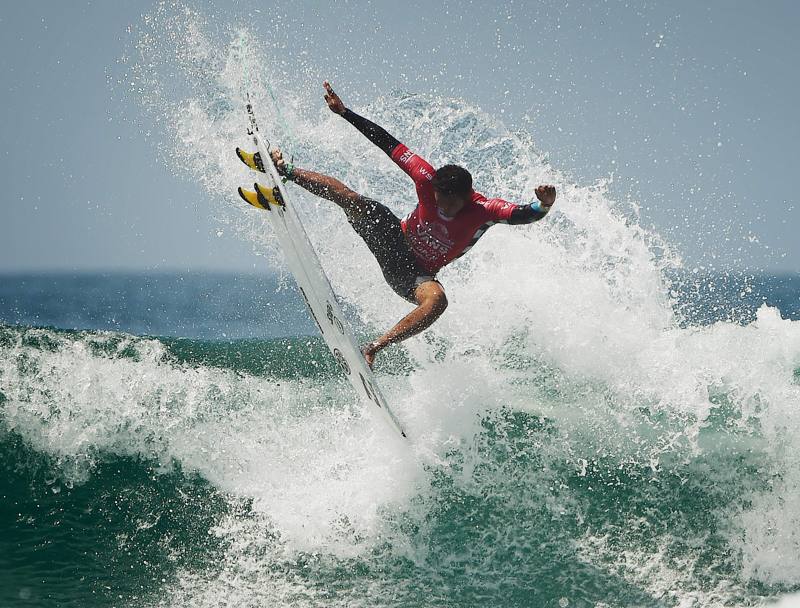 Surf. US Open. La prova di Joshua Moniz. Huntington Beach, California. (Afp)